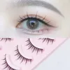 False Eyelashes 5pairs Reusable 3D Self-adhesive Synthetic Eyelash Set Waterproof Eye Lashes Makeup Supplies