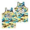 Film Basketball 25 Malcolm Jersey 1992 X Power Movie College Black Team Color HipHop Puro cotone Ricamo e cucito traspirante Per gli appassionati di sport HipHop Summer