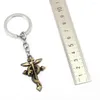 Keychains Fullmetal Alchem ​​Keychain Cross Charm Key Chain Anime Ring Holder Chaveiro Jewelry