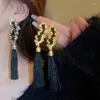 Dangle Earrings Irregular Drip Oil Geometry Long Tassel Drop For Women Exaggerated Retro Party Statement Jewelry Oorbellen