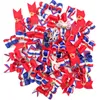 Accessories 100PC/Lot 4th of July Dog Grooming Bows Red/White/Blue Dog Hair Bows Rubber Bands Pet Accessories