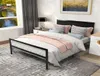 US stock FULL Metal Platform Bed Frame with Headboard No Box Spring Needed250E233t6045194