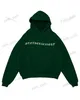 Men's Hoodies Sweatshirts New Green Back Size Skull Head Printed Sweater Letter Hoodie High Quality Cotton Casual y2k Loose Sweater Men's and Women's Top T231127