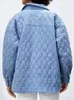 파파 코트 여자 겨울 자켓 셔츠 스타일 면화 재킷 코트 단색 로틀 싱글 브레스트 포켓 긴면 코트 파파
