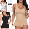 Kvinnor Shapers Kvinnor Slim Push Up Plus Size Bh Cami Tank Top Body borttagbar underkläder Slimming Vest Corset Shapewear 230426