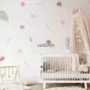 Wanddekoration, Boho-Blätter, botanische DIY-Abziehbilder, Kunstwand-Vinylaufkleber für Kinderzimmer, Kinderzimmer, Baby- und Mädchenschlafzimmer, Heimdekoration