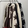 Mężczyzn Swatery Koreańska moda z bluzą z kapturem jesienna zima sweter Y2K Streetwear Vintage Men Cardigans Coats Bluza 231127