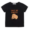 T-shirts Capybara High Street Anime T-shirts Cute Graphic Manga Tshirt Oversized/large 100% Cotton Boys/girls Tee-shirt T Shirt 230427