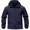 Parka da uomo bomber da uomo in morbida lana leggera giacca Soft Shell cappotto in poliestere taglia S-XXL 1283S4