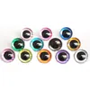 Docktillbehör 20 st 12kinds färger 9mm 12mm 14mm 16mm 18mm 20mm 25mm 30mm 35mm Trapezoid Toy Eyes 3D Colorful Safety Doll Eyes for DIY Craft 230427