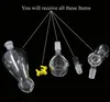 3 Functions piece Helix hand pipe with clip Glass Vase Perc Water Percolator 145mm joint9354065