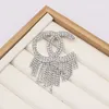 Broches de styliste de marque pour femmes, en perles, Double lettres, bijoux à la mode, accessoires de décoration pour vêtements