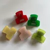 Small French Languid Style Candy Colors Claw Clip Retro Solid Cute Hair Clamps