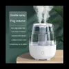 Bevochtigers 6.8L Dubbele spray -capaciteit luchtbevochtiger 280 ml Home Mini Desktop Air Bevochtiger voor slaapkamer Home Office EU -plug 230427