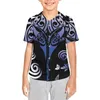 Camicie casual da uomo Tribale polinesiano Fijian Totem Tattoo Fiji Stampe Maglia da baseball per bambini T Uniforme della squadra PE Lega scolastica Holiday Beach Tee