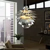 LED Chiba pendentif lumières salon décor à la maison en aluminium dia 480 600mm lampes suspendues E27 lumière lampe lustre