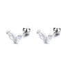 Boucles d'oreilles Neixiu 925 en argent Sterling corée mignon coloré Zircon vis boule boucles d'oreilles pour femmes fille mode bijoux cadeaux en gros