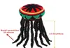 Afrikanische jamaikanische Rasta-Mütze mit Zöpfen, europäische und amerikanische gestrickte Baskenmütze für Party, Cosplay, Mann und Frau, verkleiden sich L220708816522675917