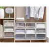 Storage Boxes Bins Plastic drawer type clothes storage box transparent underwear socks bra cosmetic space-saving and moisture-proofvaiduryd