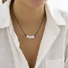 Подвесные ожерелья для женщин ювелирные изделия Простой дизайн бисерам