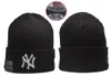 Yankees Beanie New York Beanies Sox La Ny فريق البيسبول في أمريكا الشمالية فريق التصحيح Winter Wool Sport Celet Hat Caps B0