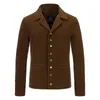 Herrenjacken Herrenbekleidung 2023 Herbst Herrenjacke Qualität Mode Britischen Stil Casual Revers Golden Velvet Coat