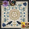 Nappe Kain Autel Mengubah Bunga Matahari Bulan Tarot Menyebar Membaca Mat Witchy Cottagecore Dekorasi Hadiah 230426