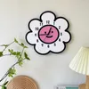 Väggklockor Sun Flower Creative Cartoon Silent Decoration Clock Living Room Kindergarten Studiokonst och minimalistisk klocka