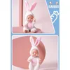 Dolls 1pcs Kawaii 12cm Symulacja Rebirth Toy Mini Cute Sleeping Baby Series Doll Cartoon Animal For Kid