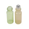 Mini rollo de 5 ml en botellas de vidrio Perla Color Fragancia Perfume Botellas de aceite esencial con rodillo de bola de acero inoxidable Kkfwh