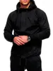 Herrspårar Mens Sweatsuits 2 Piece Hoodie Pocket Track Set Sets Full Zip Elastic Midjeband Drawstring Jogging Suits