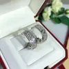 LOVE oorbelbedels voor vrouw stud designer fijn zilver verguld 18K T0P kwaliteit luxe merkontwerper klassieke stijl cadeau voor vriendin met doos 016