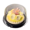 Emballage cadeau boîte à gâteaux boîtes en plastique transparent Cupcake conteneur Mini porte-conteneurs conteneurs Muffin dôme rond Transparent boulangerie Dessert