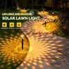 Solar LED LED Lights Outdoor Waterproof RGB White Żółte oświetlenie Ścieżka słoneczna Lekkie Świąteczne ogród ozdobne krajobraz lampy połyskowe lampy