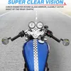 2023 2PC /SET 22 mm Universal Motorcycle Mirror Aluminium Czarny uchwyt Zakoń