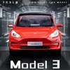 Voitures miniatures de voitures 1 24 Tesla modèle 3 modèle Y Roadster en alliage moulé sous pression modèle de voiture son et lumière jouet pour enfants à collectionner Bi