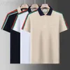 Polo de designer pour hommes t-shirt d'été de luxe polos mode t-shirt respirant à manches courtes revers haut décontracté M-3XL