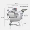 自動フルーツ野菜ポテト大根スライス切断機ダブルヘッド野菜カッター