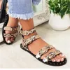 Women Sandals Summer Fashion Sexy Ankle High Boots Metal Back Strap Gladiator Casual Flat Designer Woman Shoes Ladies Beach Roman Loafers Big Size