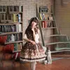 Fantasia de tema kawaii moda lolita vestido jsk mangas mangas de verão vestidos japoneses para mulheres lolitas elegance doce garotas