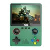 X6 Console Dual Joysticker GBA Arcade Retro Retro Two-Player Handheld HD 3,5 "Stor skärmemulator