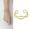 Bracelet Chaîne Découpe Crossover Simple Polyvalent Bracelet Femme Punk Accessoires Designer Bijoux Braclet Couple Mariage Bal Bracelets