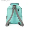 Diaper Bags Fashion Insulation Double Layer Pack Solid Color Large Capacity Mommy Bag Travel Picnic Portable Food Handbag Baby Bags Q231127