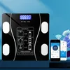 Skale 1PC Bluetooth Smart Scales Scale LED Digital Waga Skala BMI Analizator ciała z aplikacją na smartfony