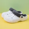 Slipare Designer Slide Cro Slipper Män Kvinnor Buckle Clog Cotton Warm Shoes Baby Sandals Slides Classic Triple Black White Sandal Shoes