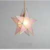 Pendant Lamps Nordic Brass Lights Romantic Clothing Store Children's Room Glass Hanging Lamp Dining Bedroom Bedside LampPendant