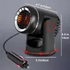 2022 New Portable Car Heater Energy saving Fast Heating Quickly Defroster Demister 2 in 1 Heater Fan Combo with 360 Degree Base