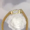 Modedesigner halsband kvinnor 18k guldpläterad titan stål hänge avancerad chunky länk kedja märke bokstav halsband jul bröllop smycken gåva