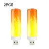 Nachtlichter LED USB Flamme Lampe Computer Mobile Power Lade Mini Tragbare Simulation Retro Innen Atmosphäre Beleuchtung Stecker Licht