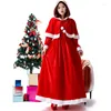 Casual Dresses Christmas Outfit Two Tone Shawl Long Dress One Piece Night Party Round Neck Sleeves Women Clothing